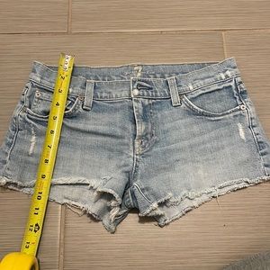 7 for all mankind denim shorts